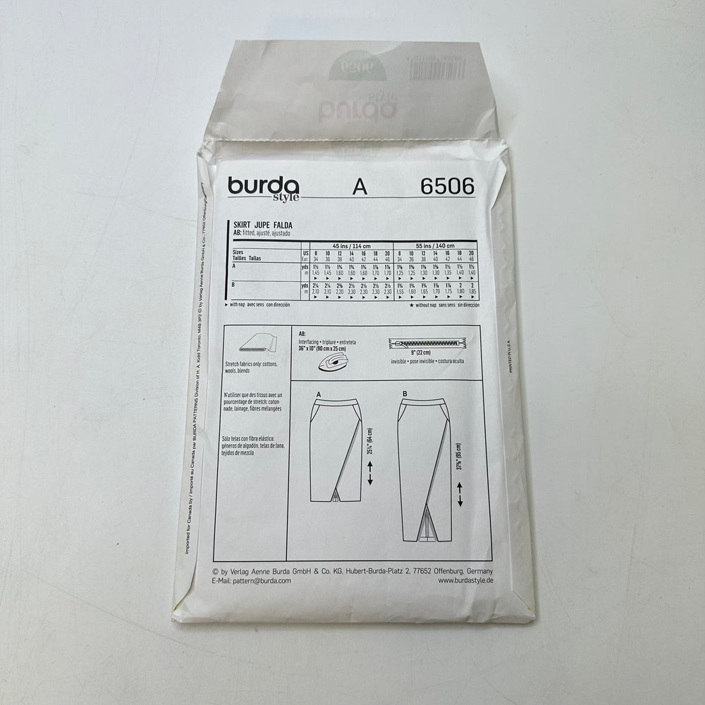 Sewing Pattern - Womenswear - Burda 6506