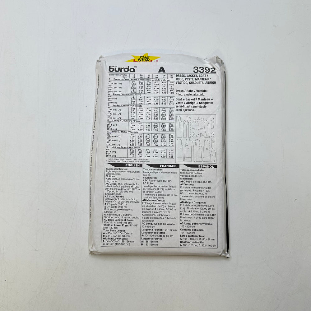 Sewing Pattern - Womenswear - Burda 3392