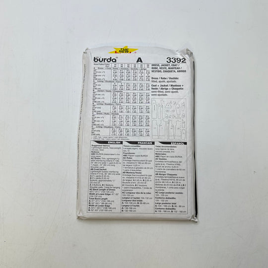 Sewing Pattern - Womenswear - Burda 3392