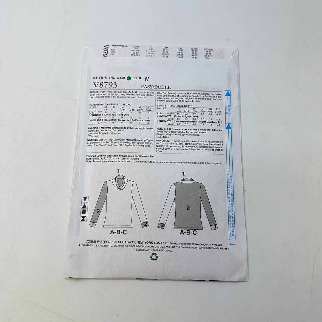 Sewing Pattern - Womenswear - Vogue V8793