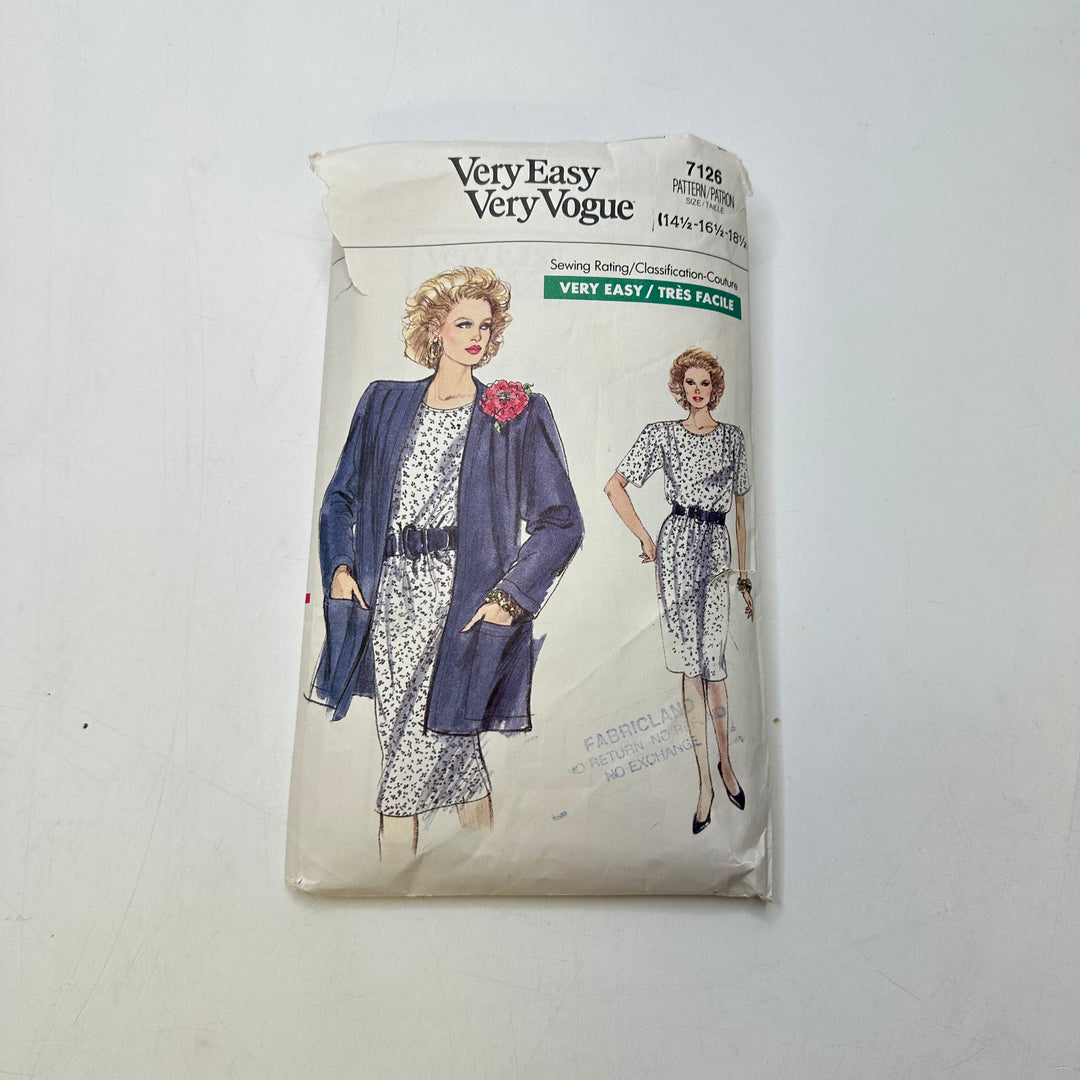 Sewing Pattern - Womenswear - Vogue 7126