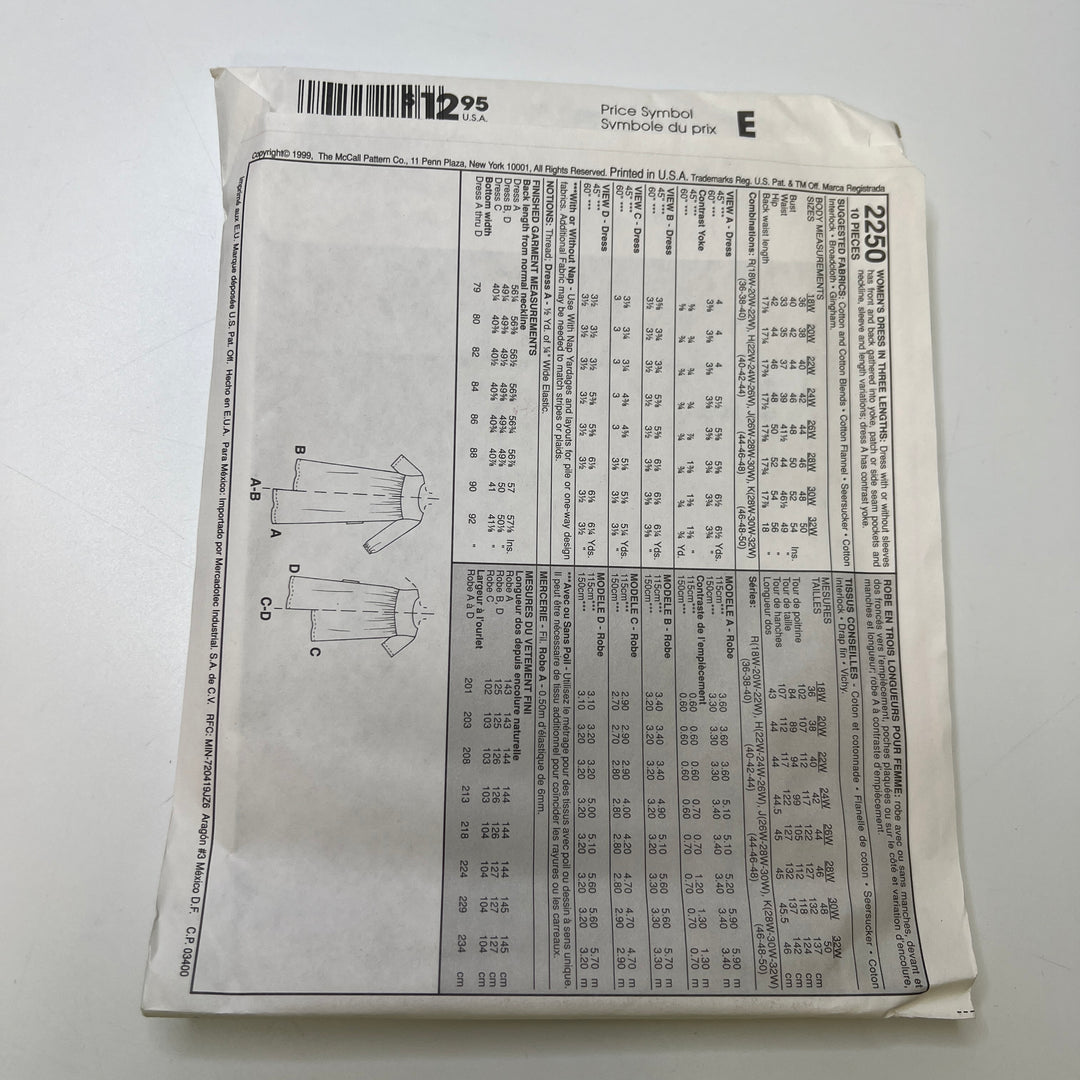 Sewing Pattern - Womenswear - McCall&