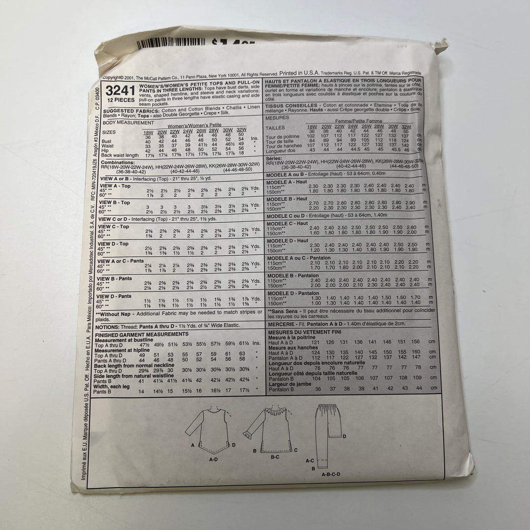 Sewing Pattern - Womenswear - McCall&