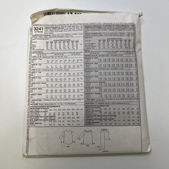 Sewing Pattern - Womenswear - McCall&
