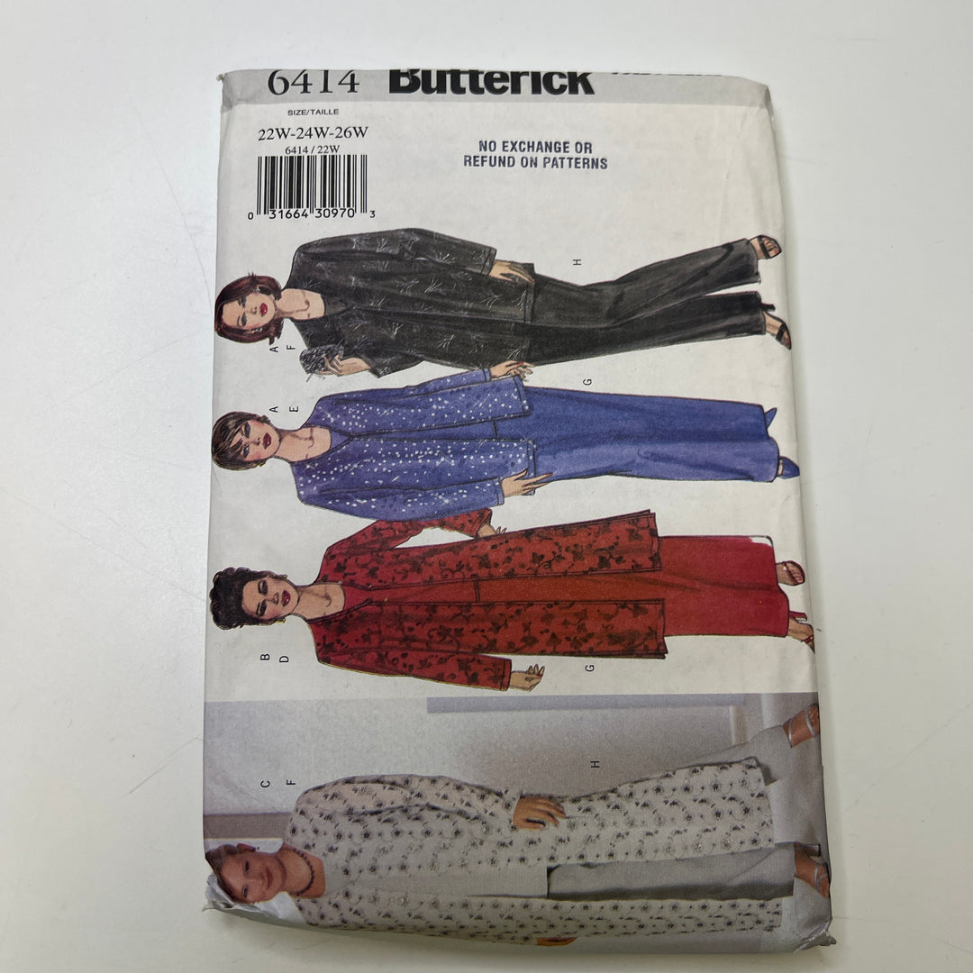 Sewing Pattern - Womenswear - Butterick 6414