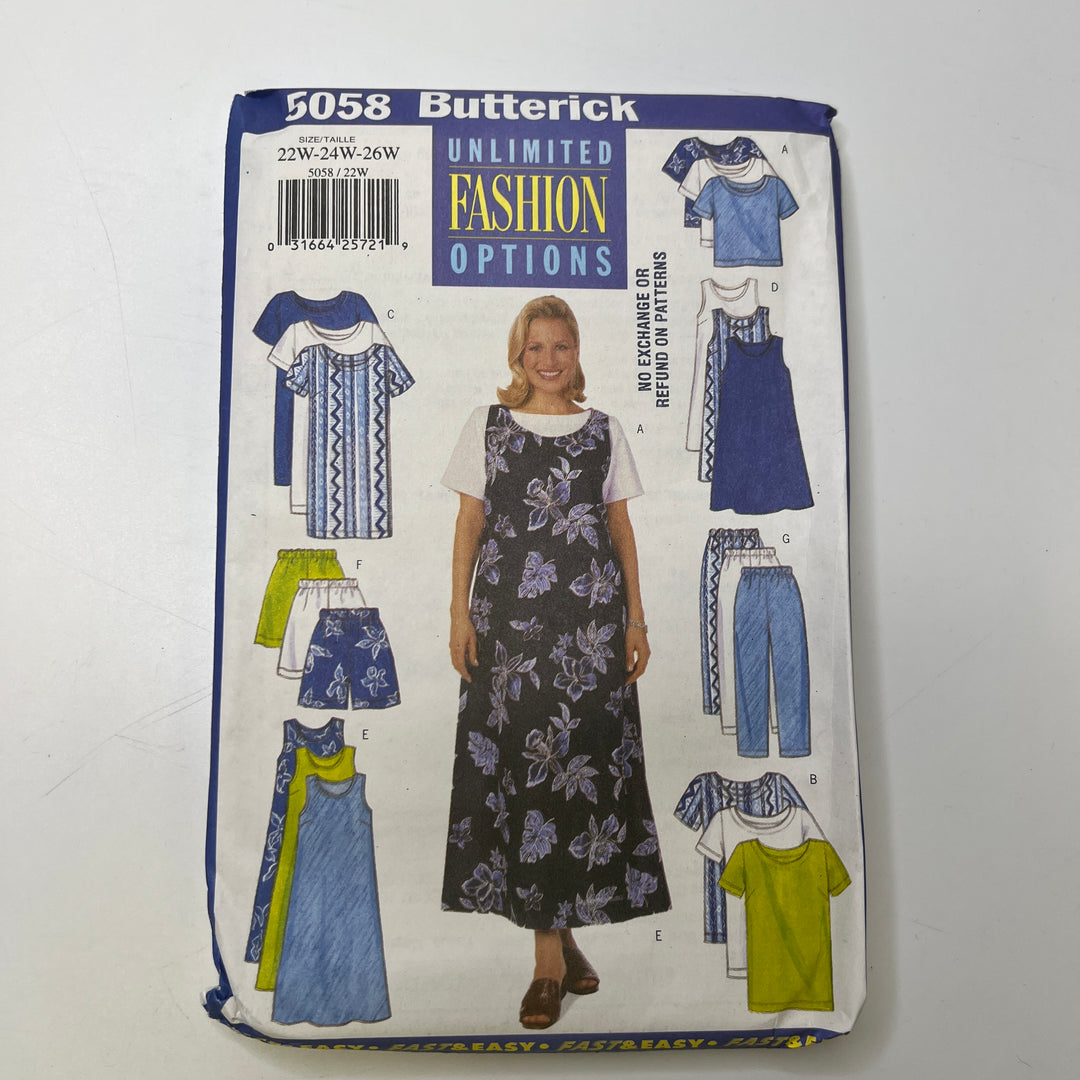Sewing Pattern - Womenswear - Butterick 5058