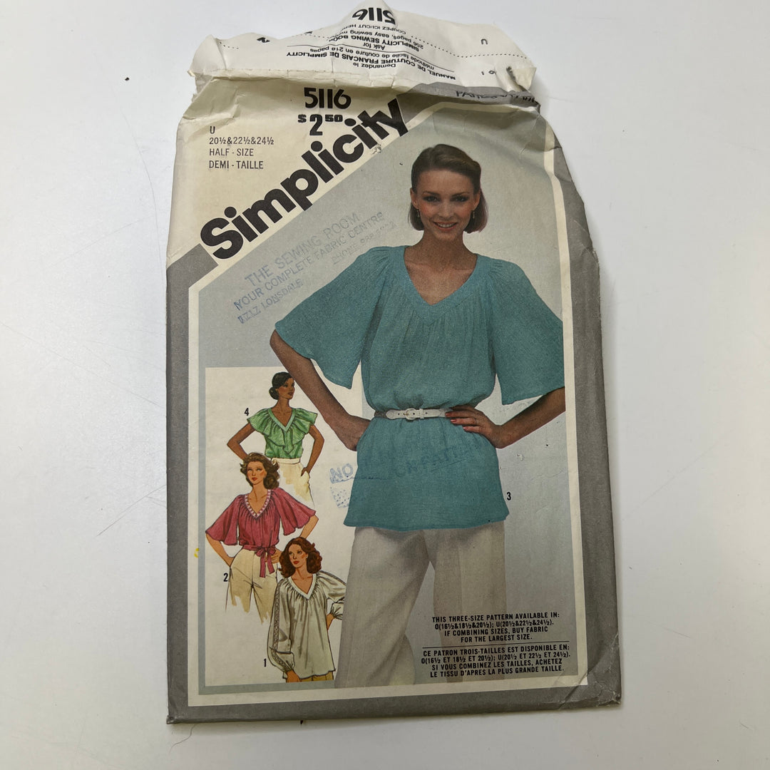 Sewing Pattern - Womenswear - Simplicity 5116