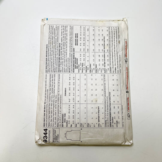 Sewing Pattern - Unisex - Simplicity 9344