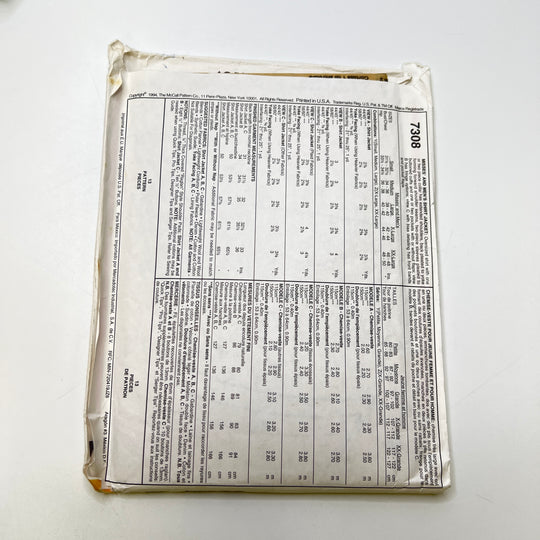Sewing Pattern - Unisex - McCall&