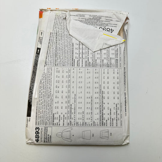Sewing Pattern - Junior - Simplicity 4893
