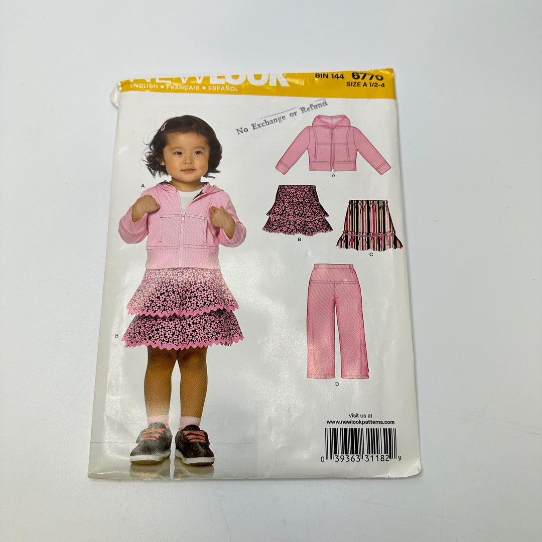 Sewing Pattern - Childrenswear - New Look 6770