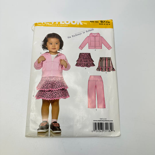 Sewing Pattern - Childrenswear - New Look 6770