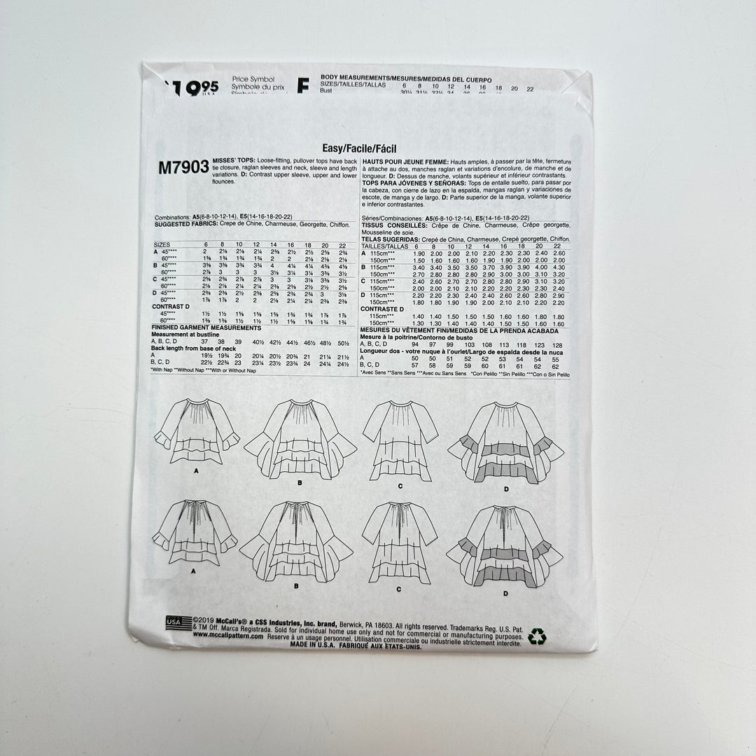 Sewing Pattern - Womenswear - McCall&