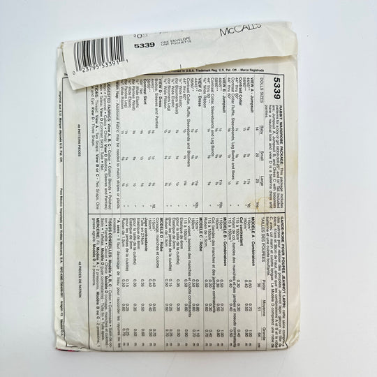 Sewing Pattern - Craft - McCall&