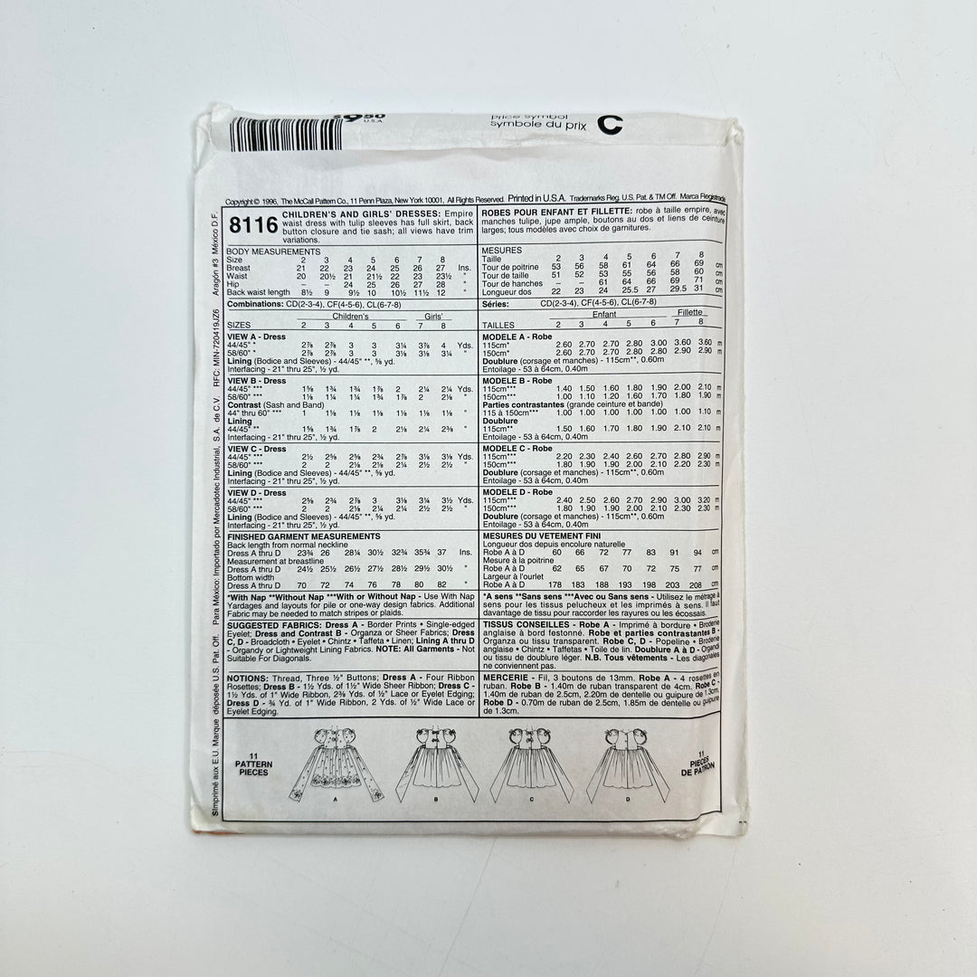 Sewing Pattern - Junior - McCall&