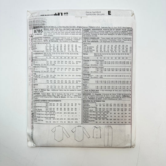 Sewing Pattern - Womenswear - McCall&