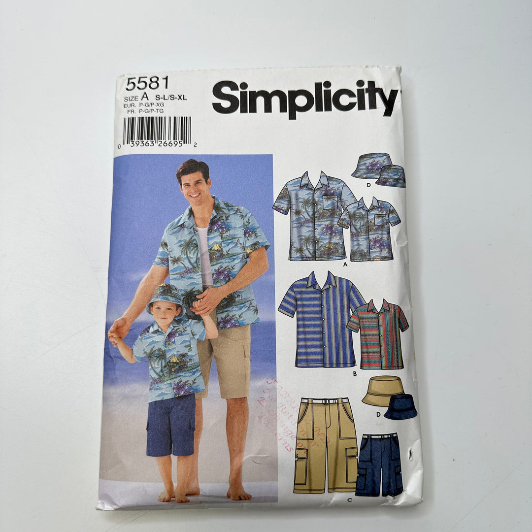 Sewing Pattern - Menswear - Simplicity 5581