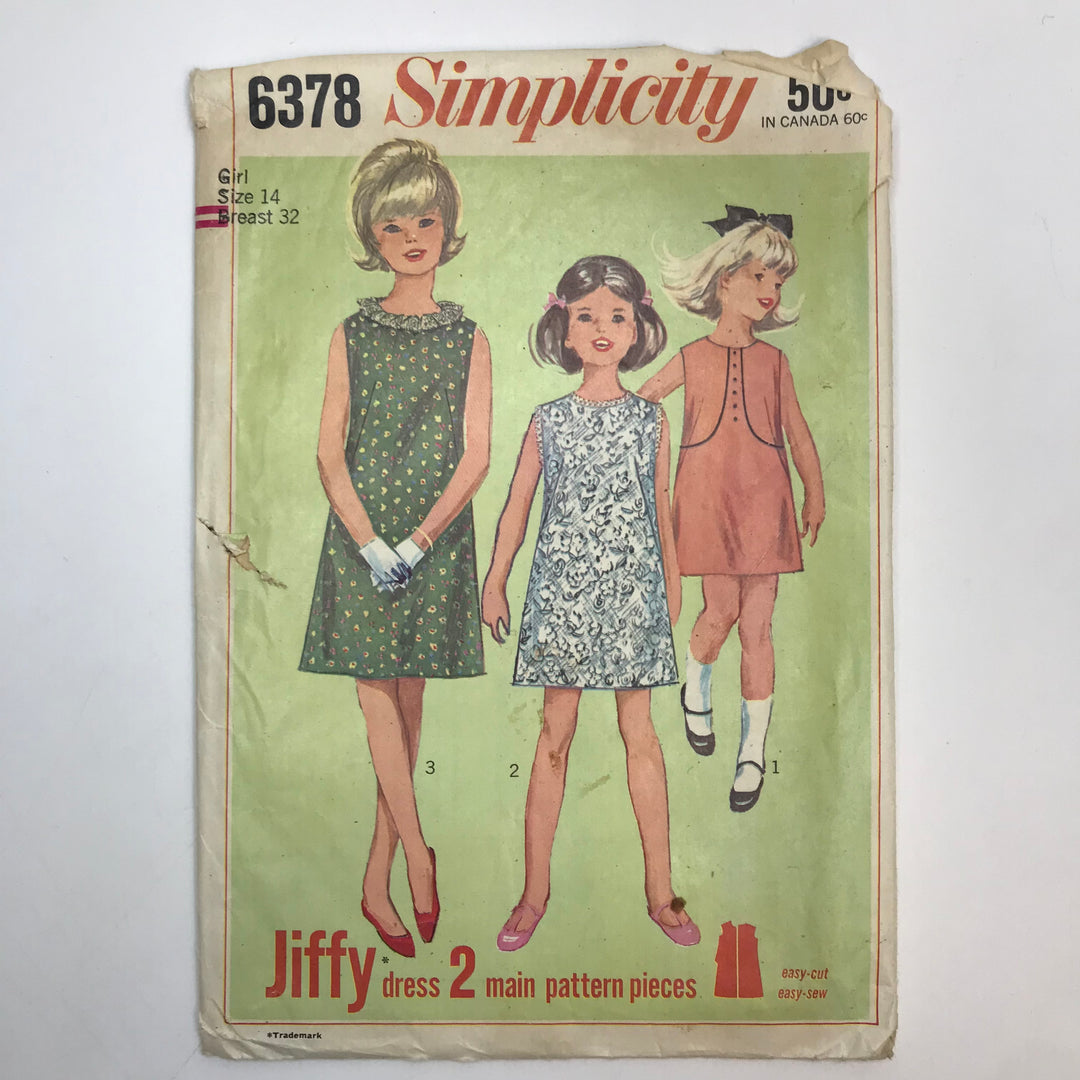 Sewing Pattern - Junior - Simplicity 6378