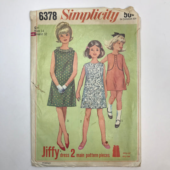 Sewing Pattern - Junior - Simplicity 6378