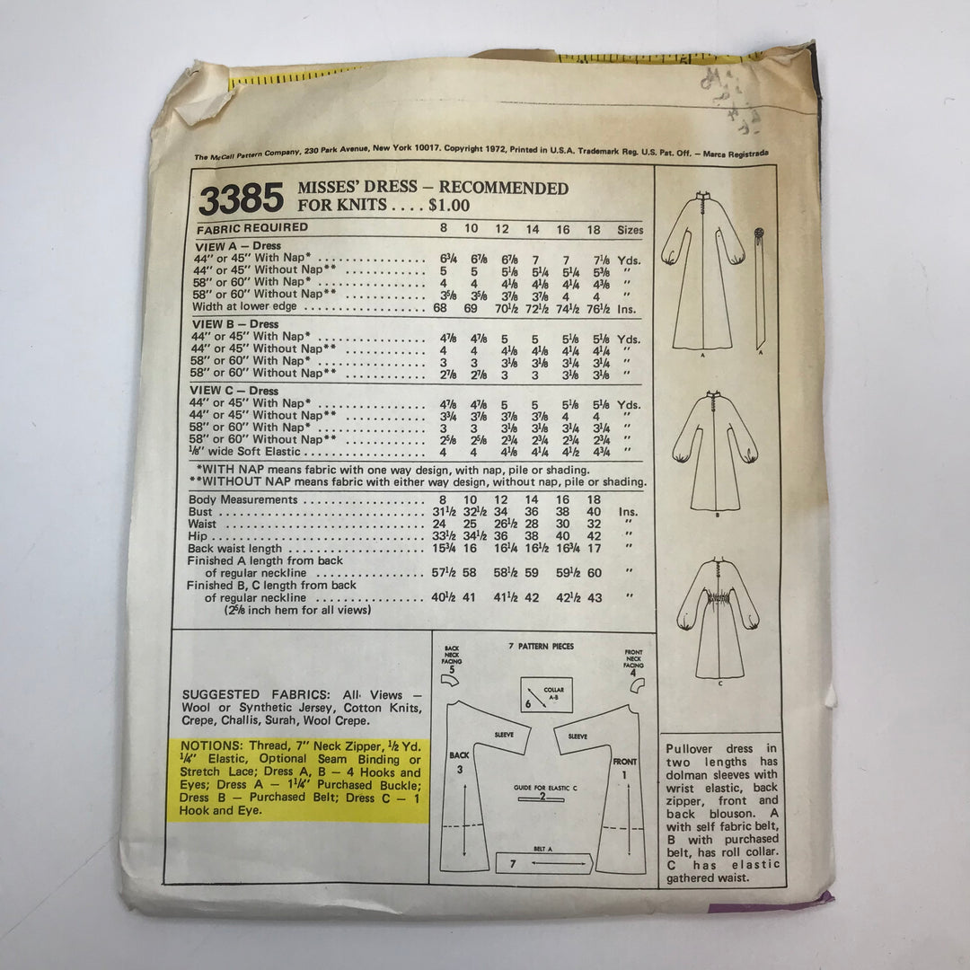 Sewing Pattern - Womenswear - McCall&