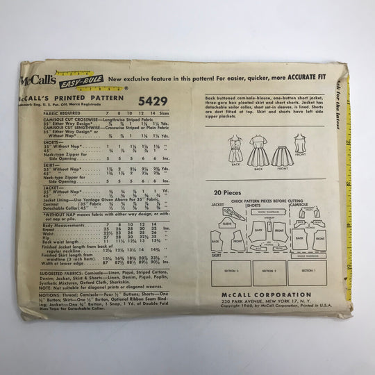Sewing Pattern - Junior - McCall&