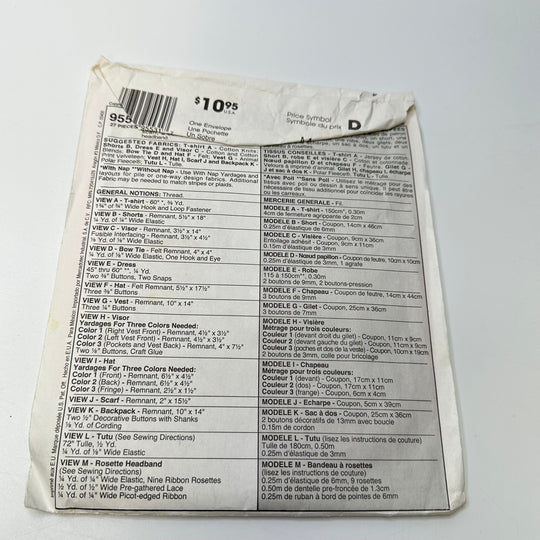 Sewing Pattern - Craft - McCall&