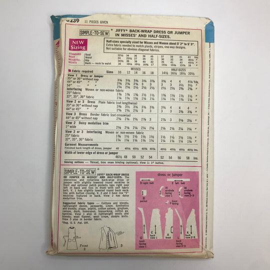 Sewing Pattern - Womenswear - Simplicity 8239