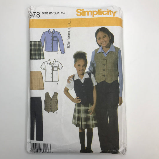 Sewing Pattern - Junior - Simplicity 4978