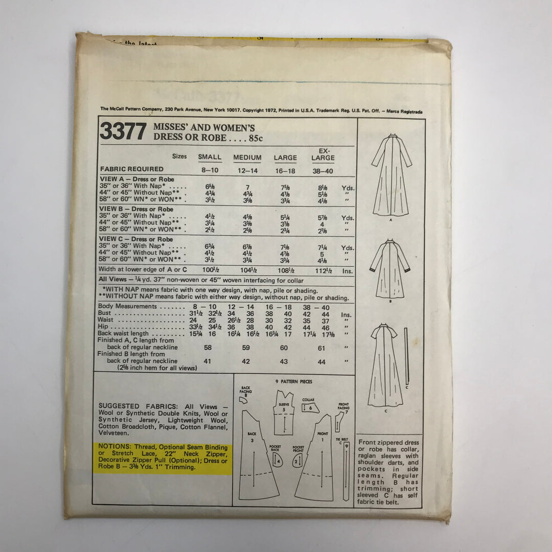 Sewing Pattern - Womenswear - McCall&