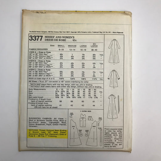 Sewing Pattern - Womenswear - McCall&