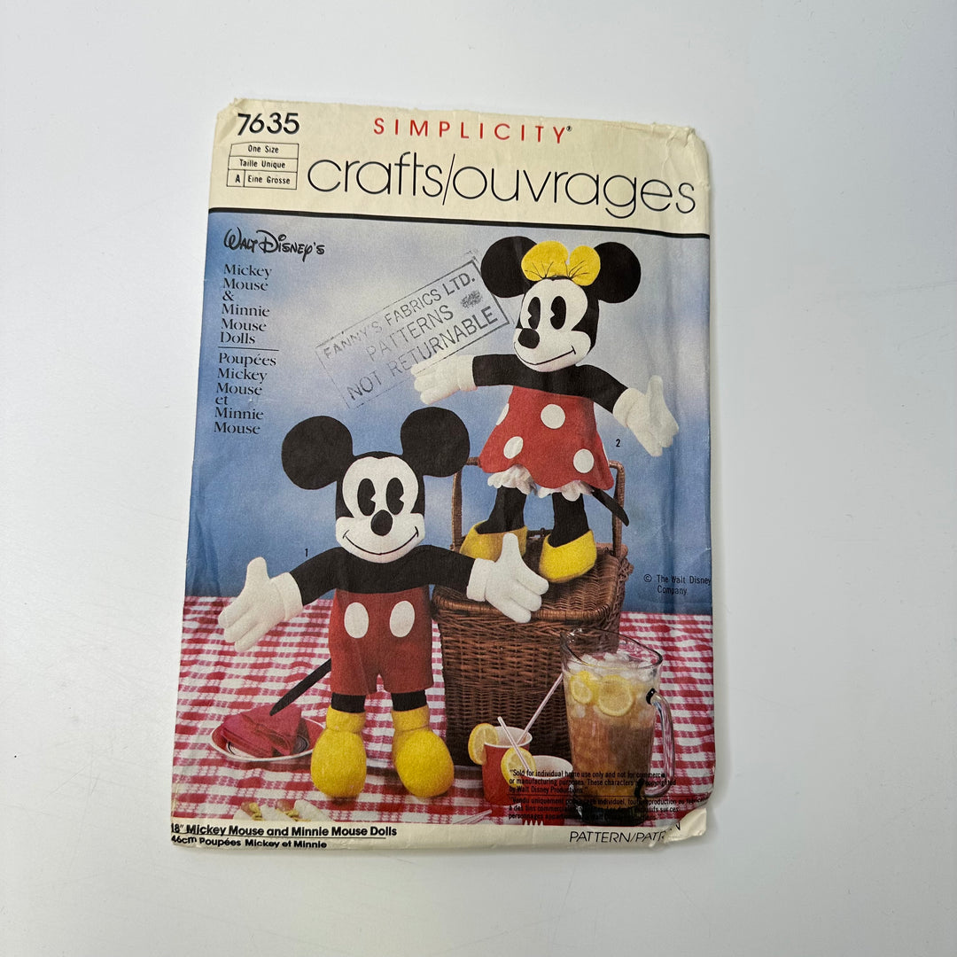 Sewing Pattern - Craft - Simplicity 7635