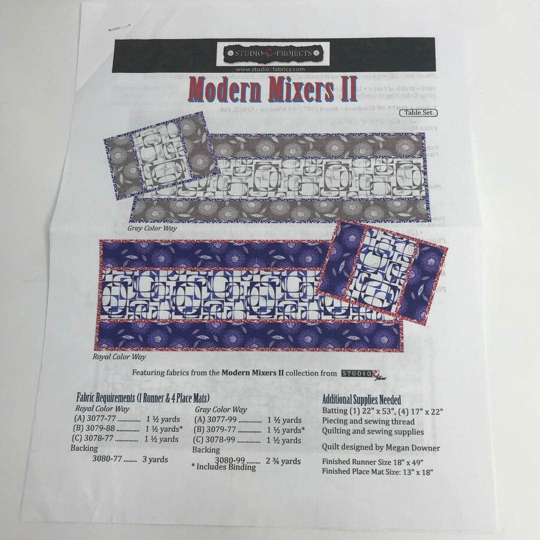 Sewing Pattern - Craft - Studio E Projects