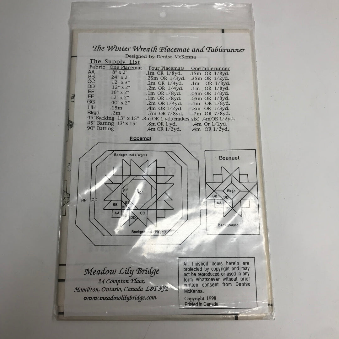 Sewing Pattern - Craft - Meadow Lily Bridge