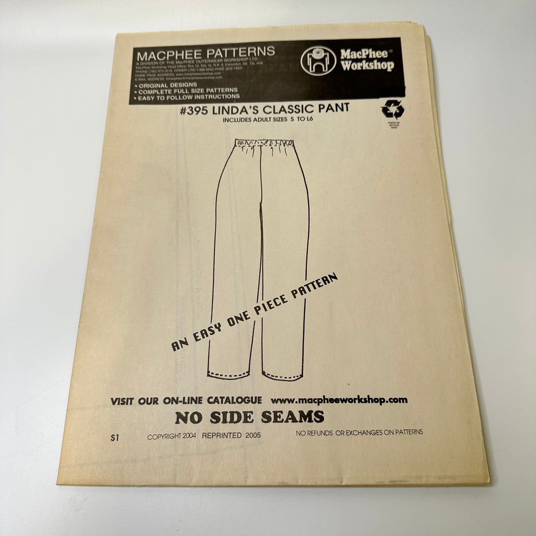 Sewing Pattern - Womenswear - Macphee Patterns 395