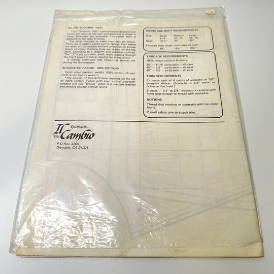 Sewing Pattern - Womenswear - The Exchange 383