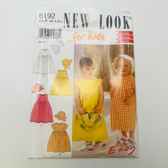Sewing Pattern - Childrenswear - New Look 6192