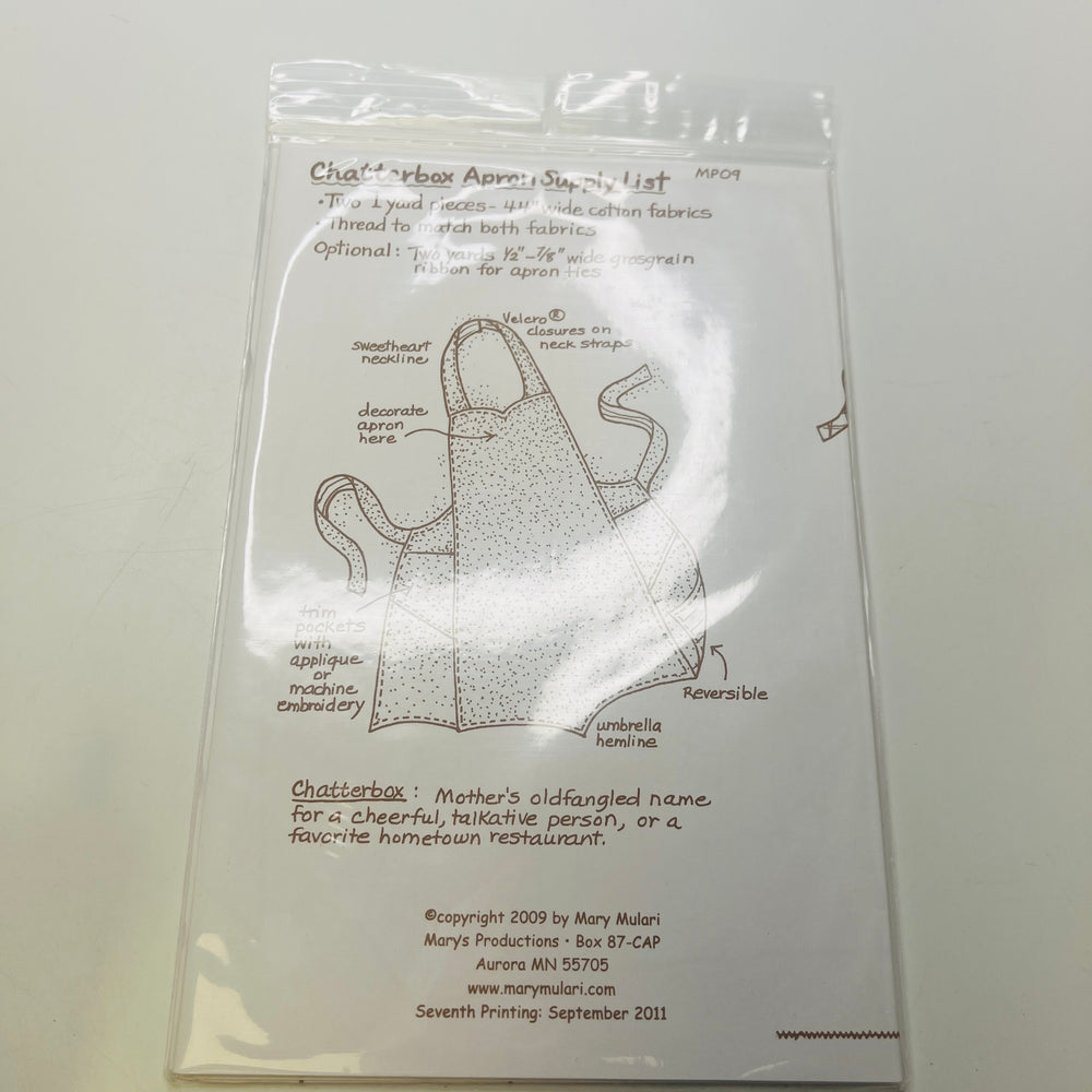 Sewing Pattern - Accessories - Mary Mulary Designs MP09