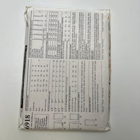Sewing Pattern - Womenswear - New Look 6918