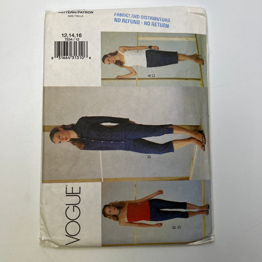 Sewing Pattern - Womenswear - Vogue 7234