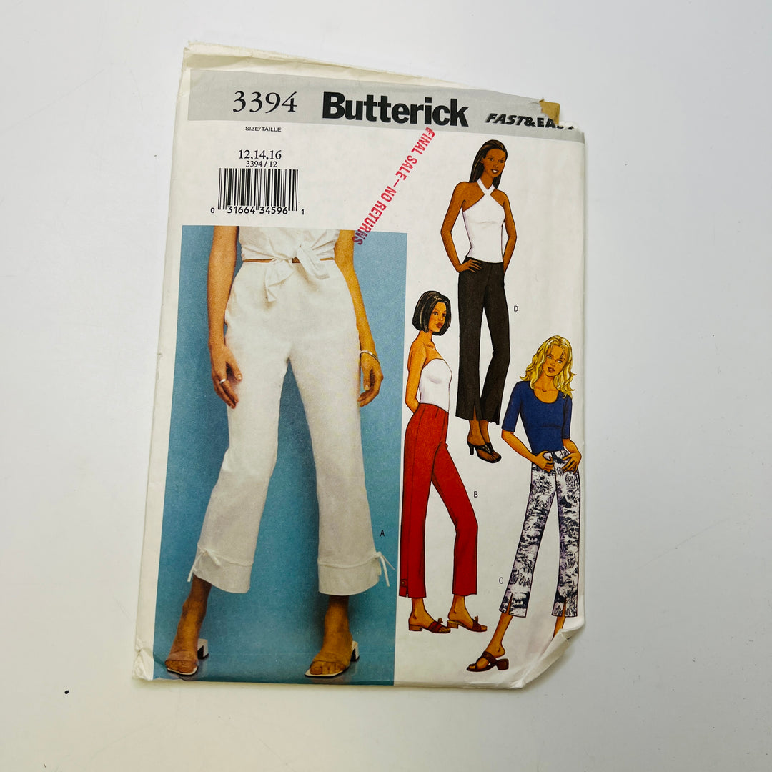 Sewing Pattern - Womenswear - Butterick 3394