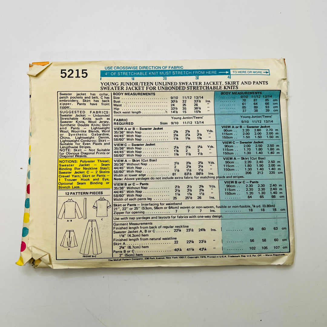 Sewing Pattern - Junior - McCall&