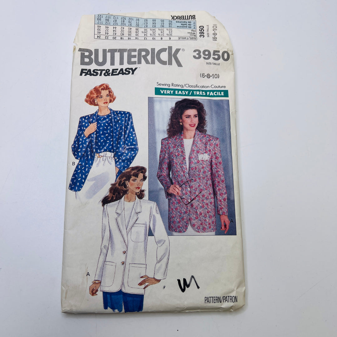 Sewing Pattern - Womenswear - Butterick 3950