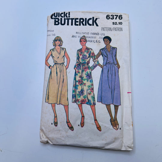 Sewing Pattern - Womenswear - Butterick 6376