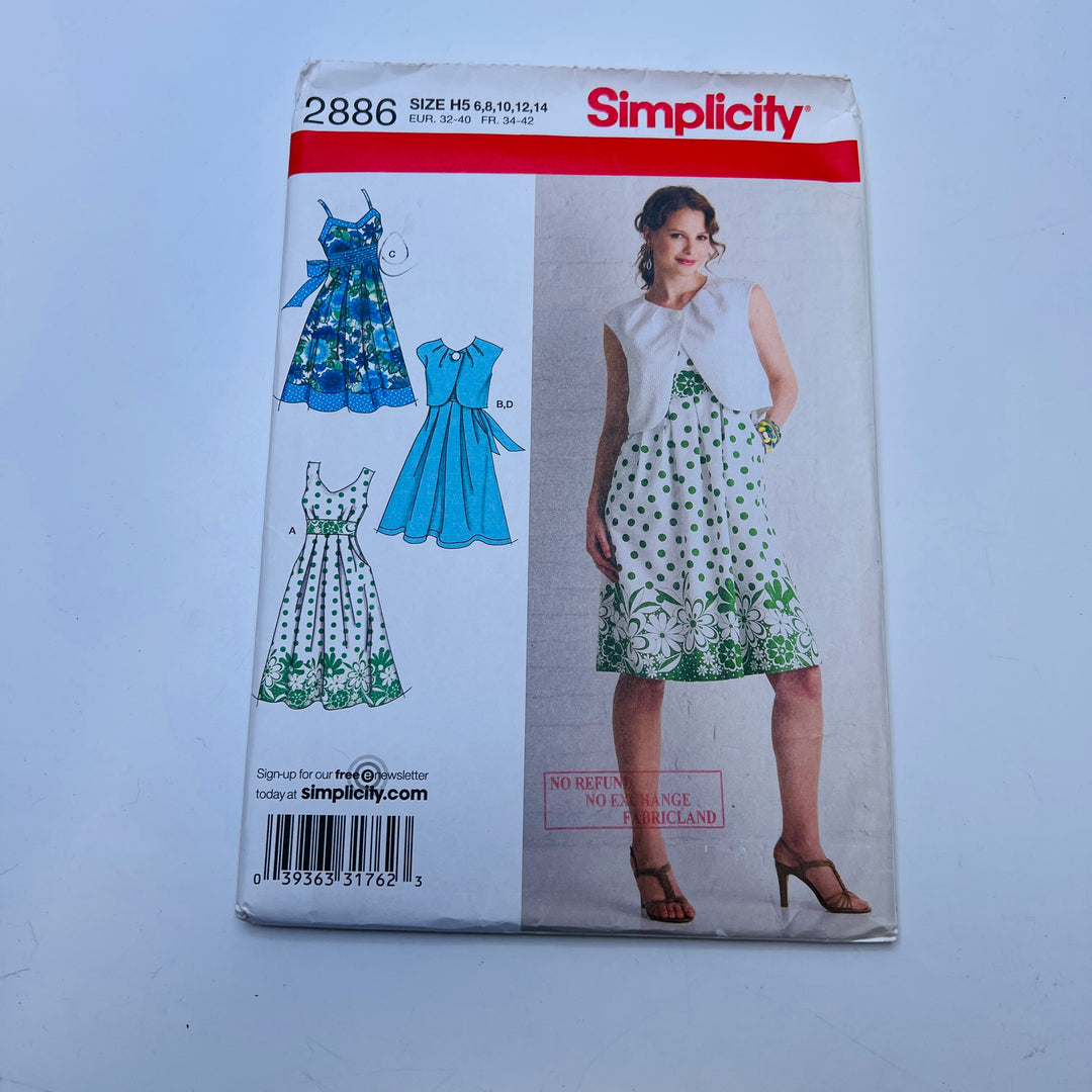 Sewing Pattern - Womenswear - Simplicity 2886