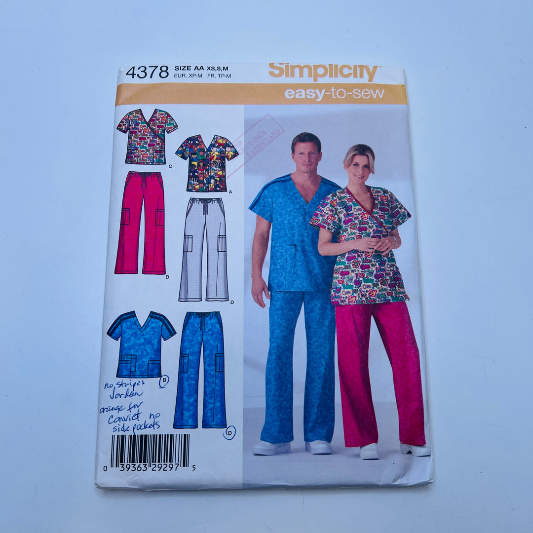 Sewing Pattern - Unisex - Simplicity 4378
