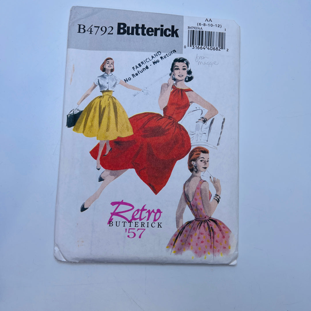 Sewing Pattern - Womenswear - Butterick 4792