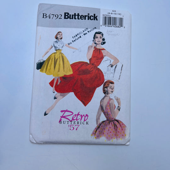 Sewing Pattern - Womenswear - Butterick 4792