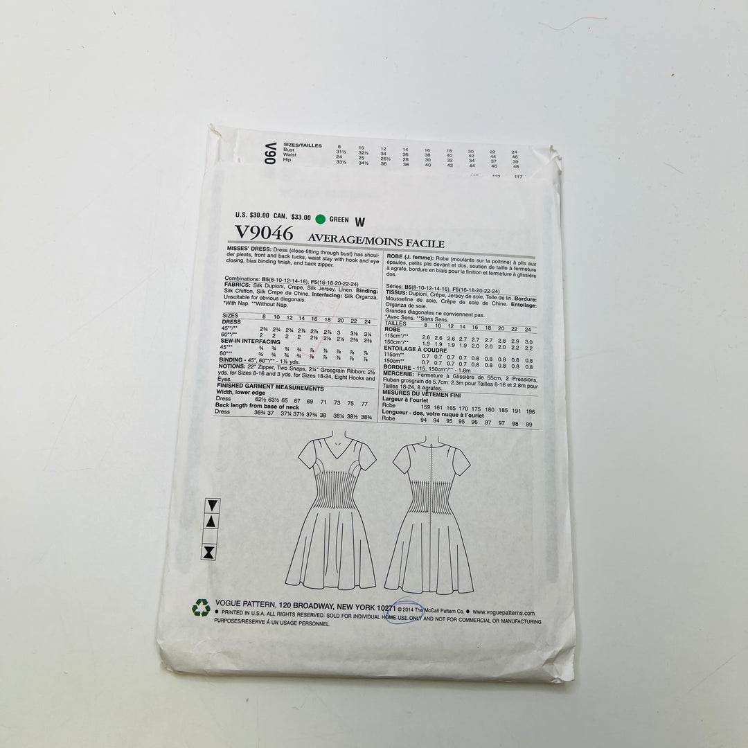 Sewing Pattern - Womenswear - Vogue 9046