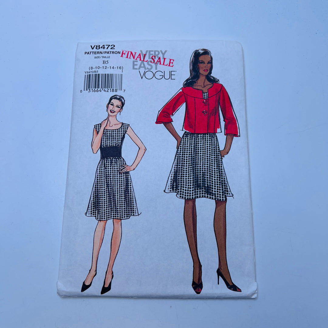 Sewing Pattern - Womenswear - Vogue 8472
