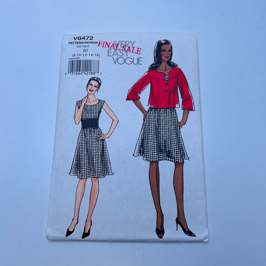 Sewing Pattern - Womenswear - Vogue 8472